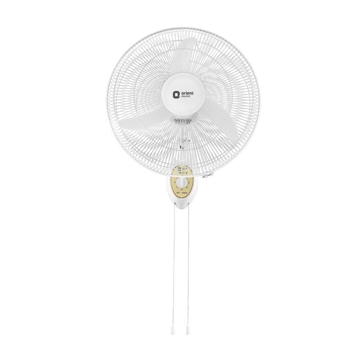 Orient Electric Wall 48 Fan . PP Plastic . 450 MM . Tiltable Wall Fans For Home Crystal White