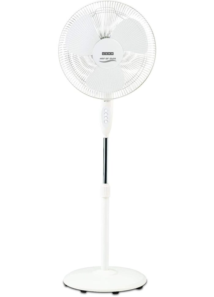 USHA MIST AIR DUOS PEDESTAL FAN (WHITE)