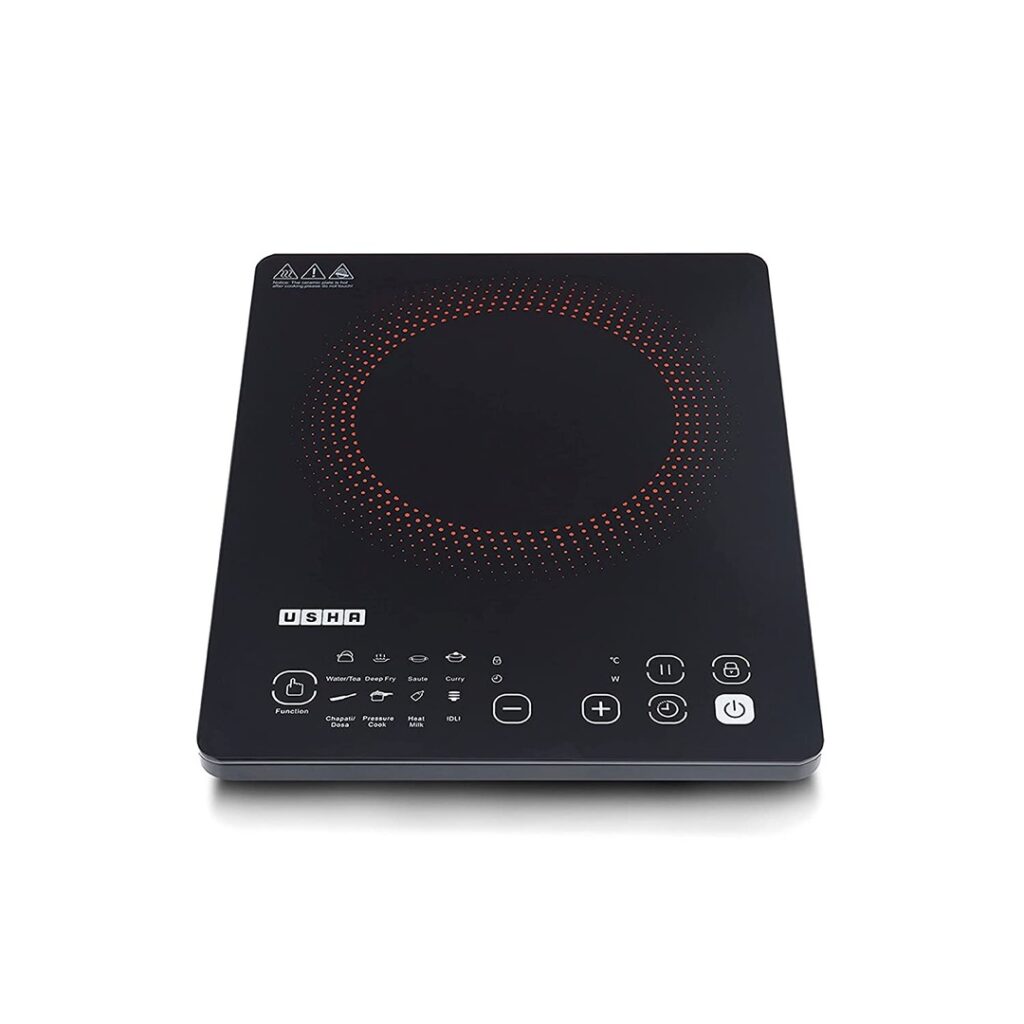 USHA INDUCTION COOKTOP ICCJ2000WTC INDUCTION COOKTOP (BLACK, TOUCH